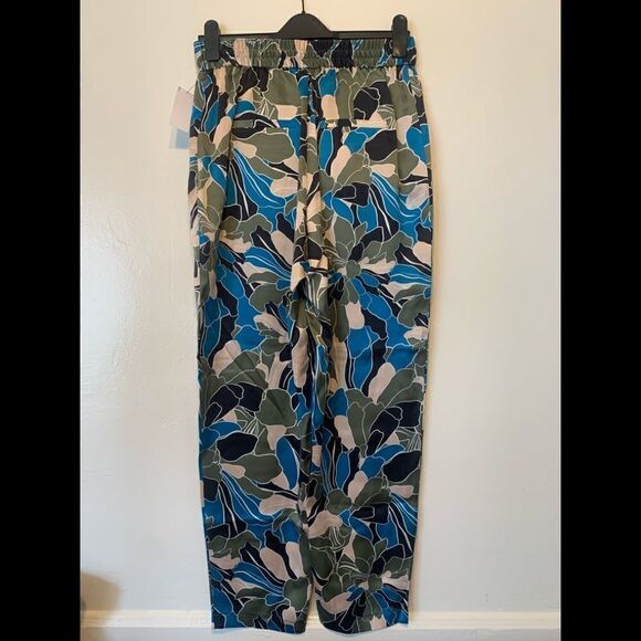 Equipment suzette drawstring floral print 100% silk pant💥size M, L, XL, NWT - Picture 3 of 13